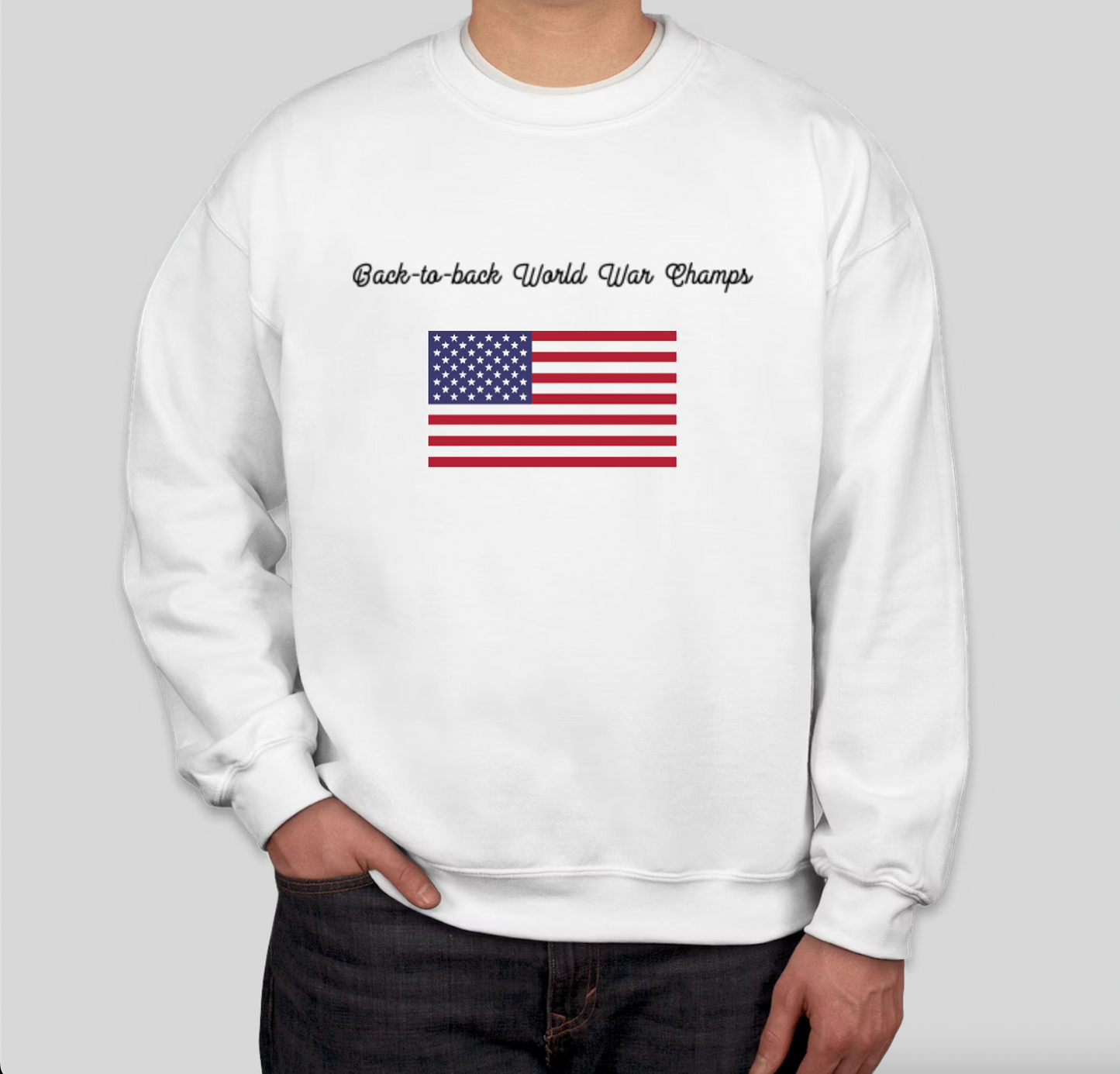 Back-to-back World War Champs sweater