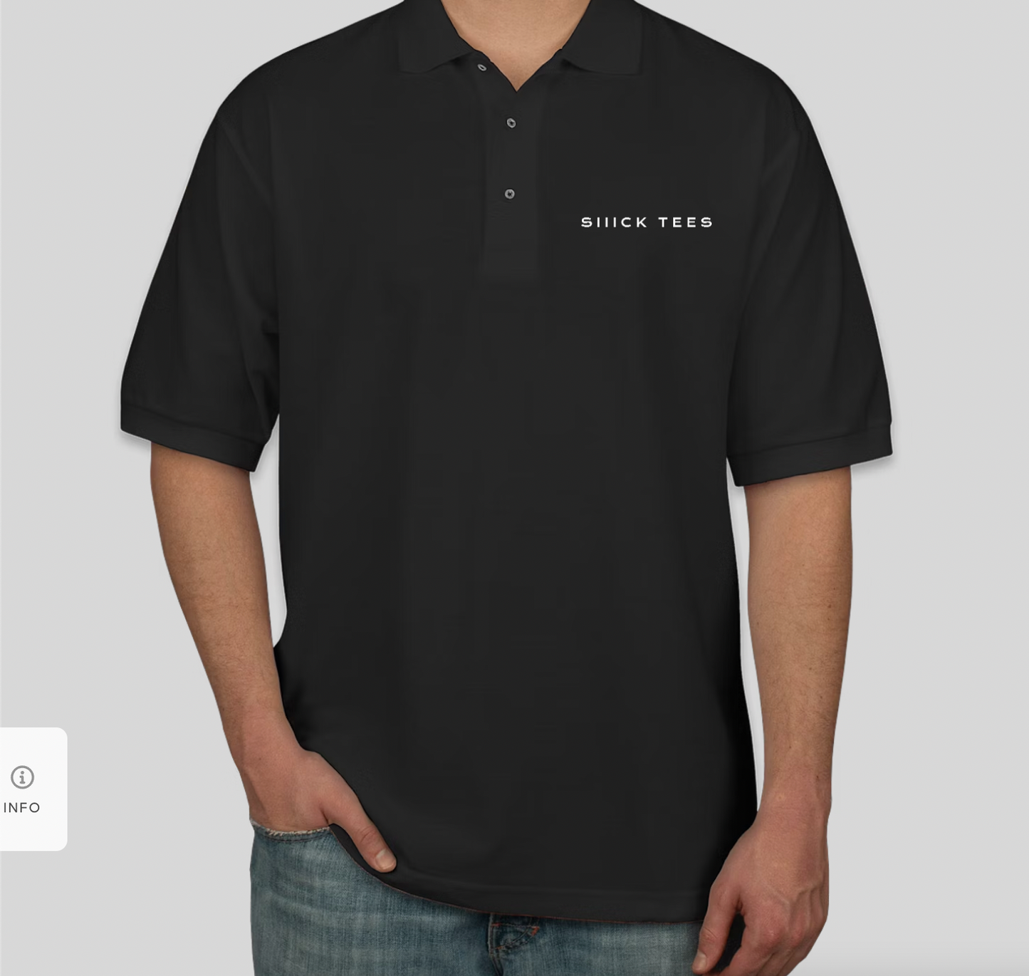 Siiick Tees black polo